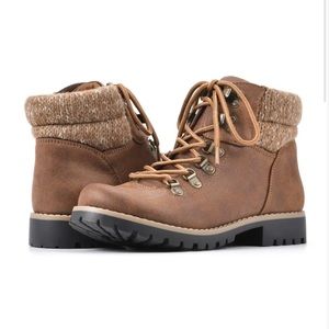 Cliffs by White Mountain Pathfield Hiker Bootie Brown Cabincore Dark Academia